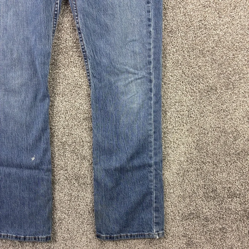 Levi's 527 Jeans Mens 32x30 Blue Slim Bootcut Denim‎ Distressed Faded Light Wash